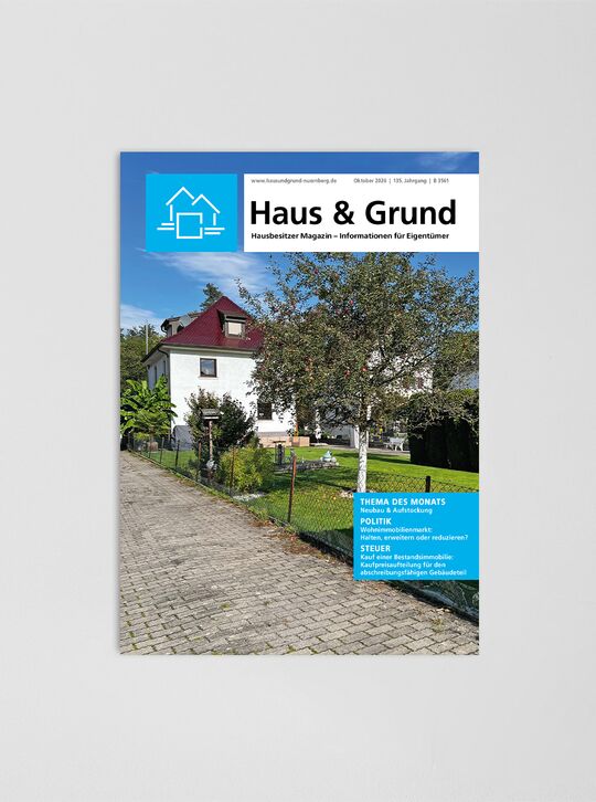 11 Ausgaben pro Jahr der Hausbesitzer-Zeitung Nahaufnahme