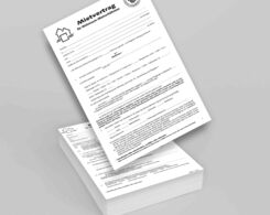 Mietvertrag für Wohnraum-Mietverhältnisse Beispielansicht (Papierversion)