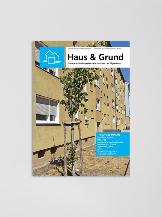 11 Ausgaben pro Jahr der Hausbesitzer-Zeitung Nahaufnahme