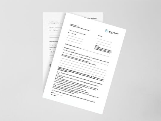 Ankündigung Modernisierungsmaßnahmen, versandbereit