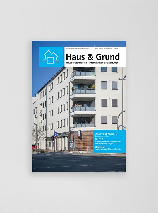 11 Ausgaben pro Jahr der Hausbesitzer-Zeitung Nahaufnahme